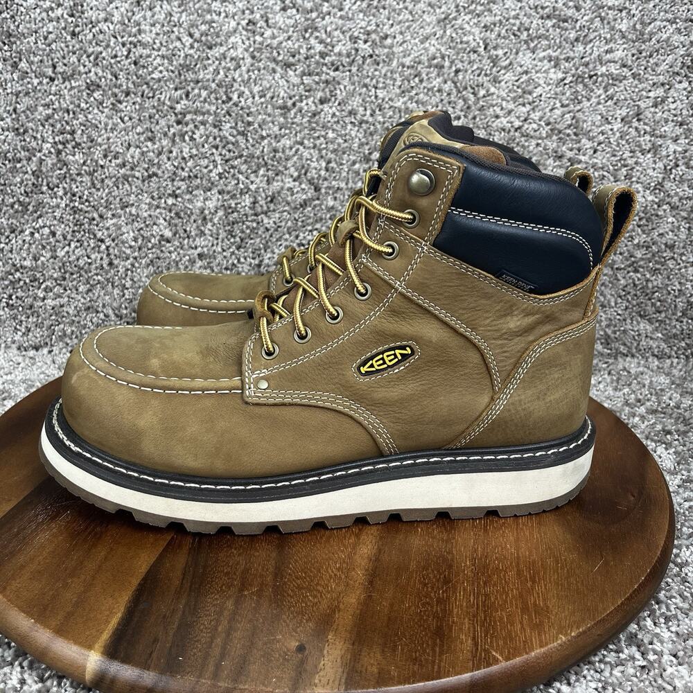 Keen 6" Cincinnati Men's Size 11D Carbon Square Toe Work Boots 1023222D Brown - Picture 4 of 9